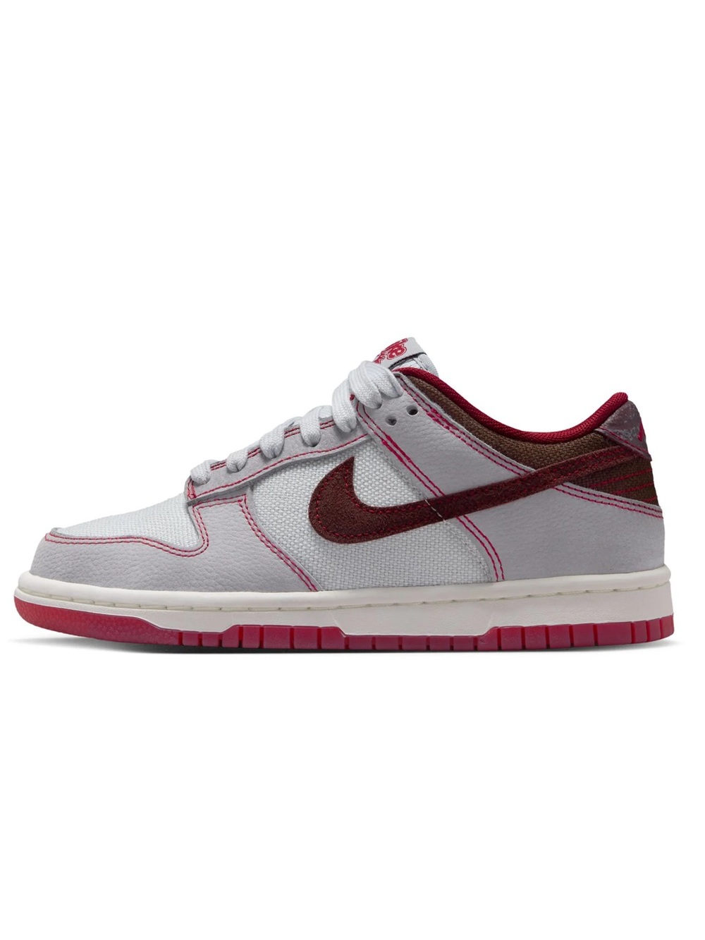 🍷 NIKE DUNK LOW GREY MAROON 🍷